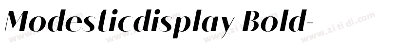 Modesticdisplay Bold字体转换